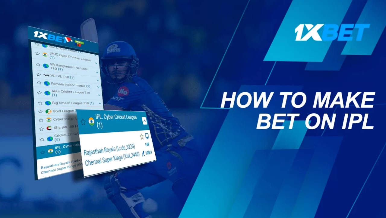 How to Bet on IPL Matches at 1xBet